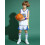 Σετ φανέλας μπάσκετ Stephen Curry No.30 για παιδιά, εφήβους, λευκό XL (150-160cm) 4