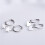 Sterling Silver Mini Star Hoop Earrings 1 Pair 4