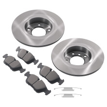 2 Dischi 4 Pastiglie Freno Anteriore for BMW 3er E36 316i 318i 1990-2000