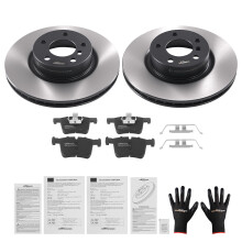 Dischi e Pastiglie Anteriori for BMW X4 F26 xDrive35d 2014-2018 Ventilati