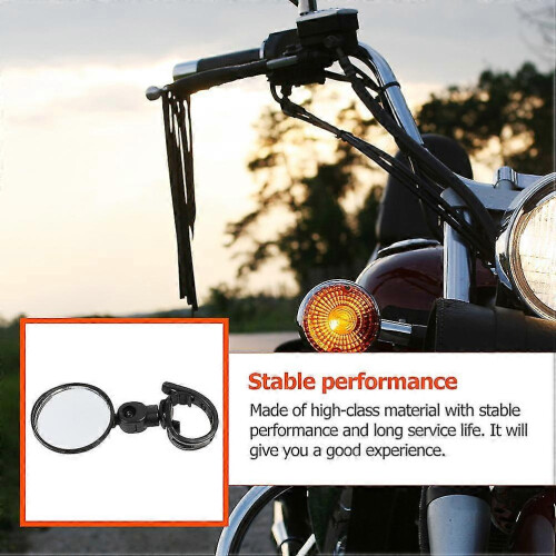 2Pcs Rotatable Adjustable Motorcycle Rearview Mirrors 2