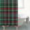 Abstract Plaid Shower Curtain Waterproof Machine Washable 5