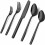 Black Flatware Set 18/10 Stainless Steel 20-Piece 1