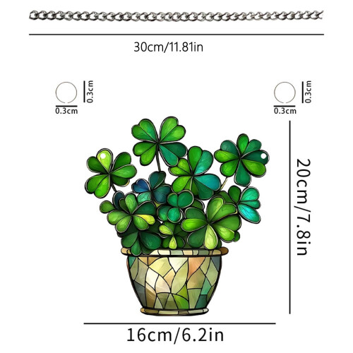 St. Patrick's Day Door Hanger Acrylic Disc 1pc 2