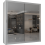 MN Furniture Modern Double Mirrored Sliding Wardrobes White 90cm 1