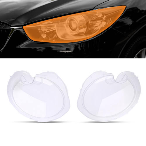 Ein Paar Scheinwerfer-Linsenabdeckungen for BMW Mini Cooper R56 2009-2013
