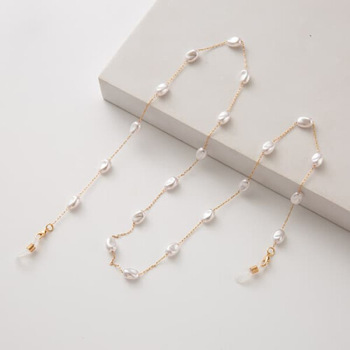 Glasses Cord Beads Flat Pearl Chenille Cord 2