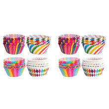 800x Cupcake Baking Paper Cups Muffin Cupcake Liners Colorful Rainbow Combo Disposable Baking Cups Set Standard Size