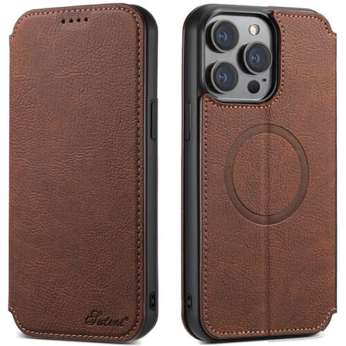 iPhone 13 Pro Max wallet case light brown 1