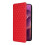 Motorola Edge 60 Pro 5G leather case red cubic grid texture 2