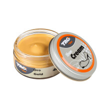 (Gold) TRG Shoe Cream - Polish and Leather Care for Shoes, Boots and Footwear 50ml