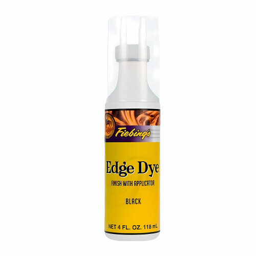 Fiebing's Black Edge Dye Finish - Professional Colour with Applicator 4oz