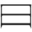 vidaXL console table black engineered wood 100x22.5x75 cm 4