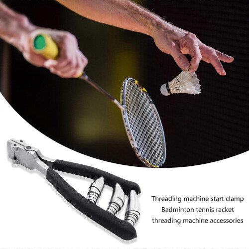 Tennis Badminton Racket Stringing Wide Head Starting Clamp Plier 1