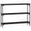 vidaXL console table black engineered wood 100x22.5x75 cm 2