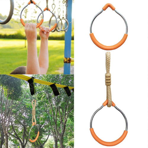 Barnstyrketräning Hängande Gymnastikringar Inomhus Hemmakondition Pull Up-ringar 1