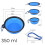 Dog Bowl Foldable Portable 350 ml Blue 3