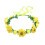 Tiara de Páscoa com coroa de flores e flores artificiais. 2