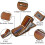Genuine Leather Men's Zipper Wallet with RFID Blocking and 3