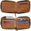 Genuine Leather Men's Zipper Wallet with RFID Blocking and 4