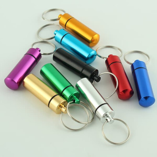 Aluminum pill jars waterproof 9 pcs 1