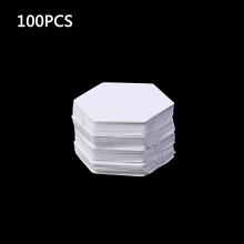 Zeshoekige sjablonen 100 stuks wit patchwork papiervormset-10MM