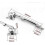 Hydraulic hinge set for cabinet doors soft-close 2 pcs 2