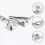 Hydraulic hinge set for cabinet doors soft-close 2 pcs 4