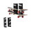 3-Layer Acrylic Skateboard Wall Mount Display Rack Set Black 2