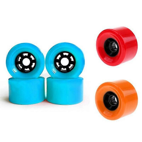 4Pcs 90x52mm Pro 78A Longboard Cruiser Flywheels Big Soft Wheels 2