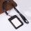 Porta badge in plastica nera, leggeri, 1 set 2