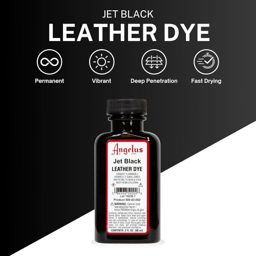 (Tan) Angelus Leather Dye - Permanent Deep Penetrating Colour Change 3oz 1