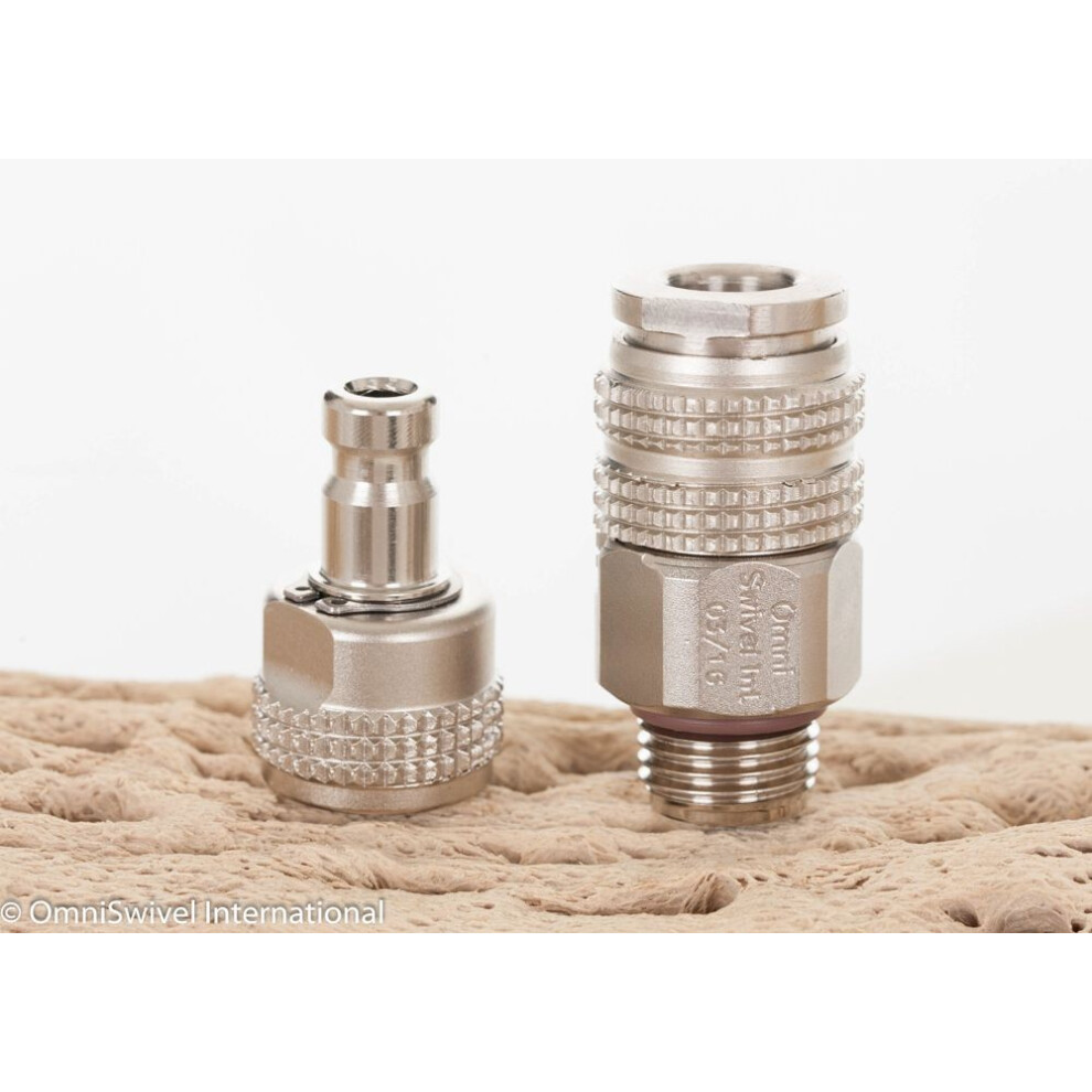 Medium pressure quick coupling for automatic control complete