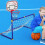 Bärbart 1-set barnfotbollsmål basketkorg utomhussporter 5