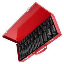 35pcs 1/2 inch Deep Impact Socket Tool Set Drive Strumento Presa di impatto Kit