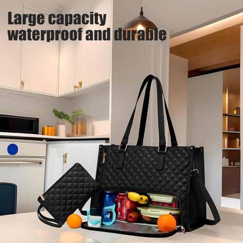 Τσάντα Tote Packuum για γυναίκες15,6 ιντσών, σακίδιο πλάτης 3 σε 1 για μεσημεριανό γεύμα 1