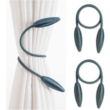 Set mit 2 geflochtenen Gardinenhaltern, geflochtener Gardinenschnalle, europäisches Dekorations-Gardinenset, Heimtextilien, v