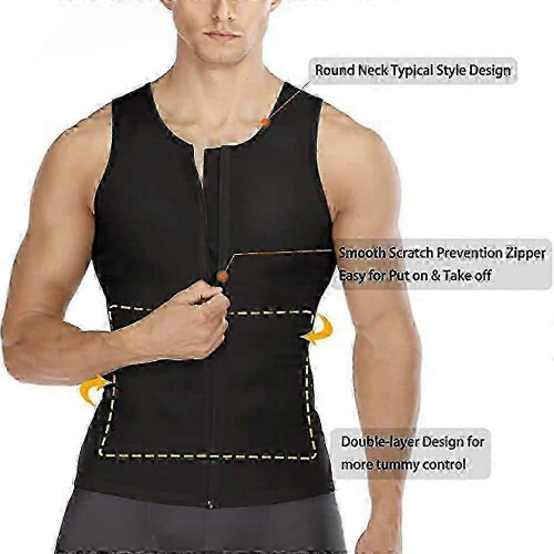 Men's Slimming Compression Shirt with Zipper -N 2