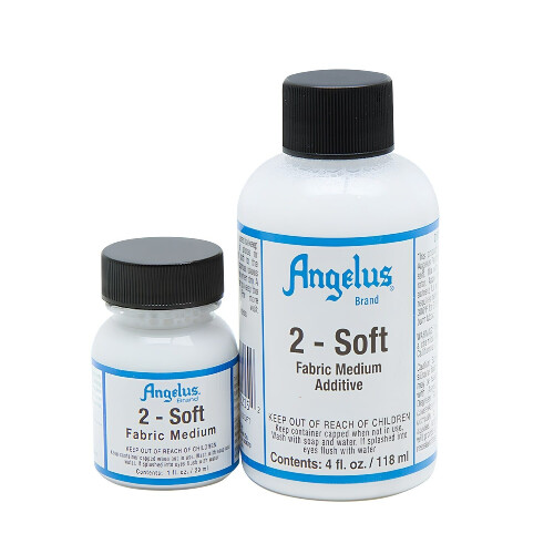 (1oz/30ml) Angelus 2-Soft Fabric Medium Additive for Flexible Fabrics 2