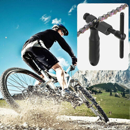 Universal Bike Chain Breaker Tool Set with Spare Replaceable Pin for All Speeds 1