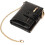 Women's blue leather RFID bifold wallet with wristlet chain 5