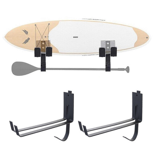 Support mural de rangement pour planches de surf et snowboard (2 pièces) 1
