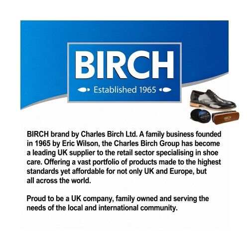 BIRCH Twin Pack Shoe Brush Medium - For Application & Buffing 17cm 2