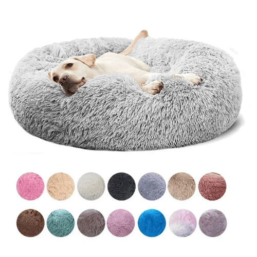 Super Soft Cat Donut Bed Plush Washable Winter Sleeping Bed 1