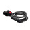 Cycle Cable Lock Motorcyclists Security Locking Black Color 120cm Size 1Pack 2