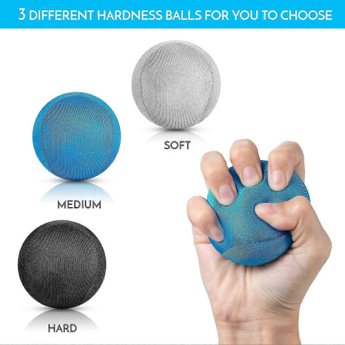 3pcs Hand Trainer Balls Finger Trainer Ball for Stress Relief Strength Training 1
