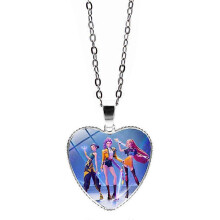 K-Pop Demon Hunters Hartketting - Rumi Zoey Mira Anime Film Legering Sieraden Hanger voor Fans Cadeaus