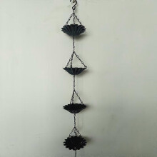 stuk wateraanvoerketting decoratie buiten regenketting metaal Japanse stijl dakgoot afwateringsketting villa binnenplaats reg