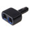 2-in-1-Power-Feuerzeug-Splitter, 80-W-Autoladegerät-Adapter mit 1