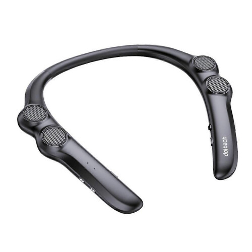 (Black) 9D Bluetooth Wireless Stereo Neckband Speaker Wearable